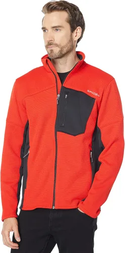 Vista 16 de Spyder Chaqueta híbrida de capa media con cremallera completa para hombre Azul etéreo