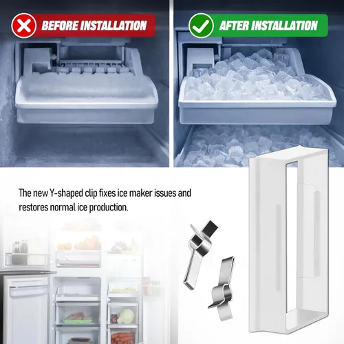 Vista 3 de Kit de montaje de clip en Y HPUY DA82-02367A compatible con reemplazo de hielera para refrigerador Samsung AP6261443 PS12115467 EA12115467