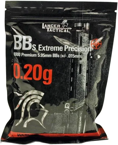 Vista 2 de Lancer Tactical BBs de Airsoft sin costuras de 0.01 oz - 1000rd Bag