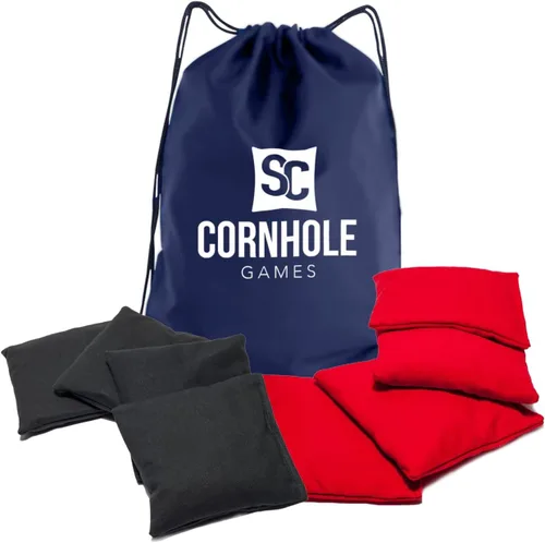 Vista 29 de Bolsas de cornhole resistentes al clima (juego de 8) - Tamaño/peso profesional de regulación (16 oz) - Uso en tableros de cornhole profesionales