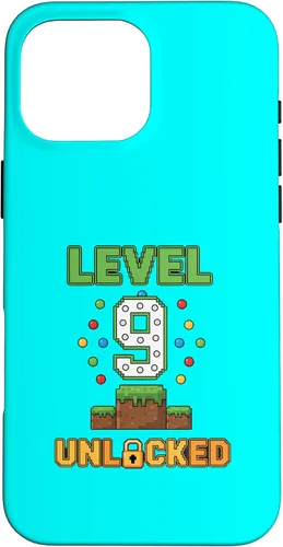 Vista 19 de Birthday Level 9 Unlocked 9th Birthday Gamer Level Up Birthd Case for iPhone 16