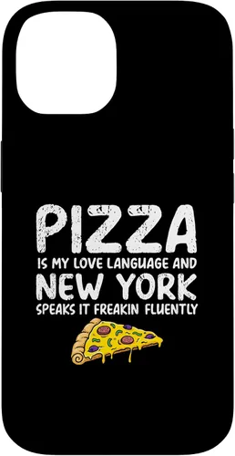 Vista 4 de iPhone 16 Pizza is my love language and New York speaks it freakin Case