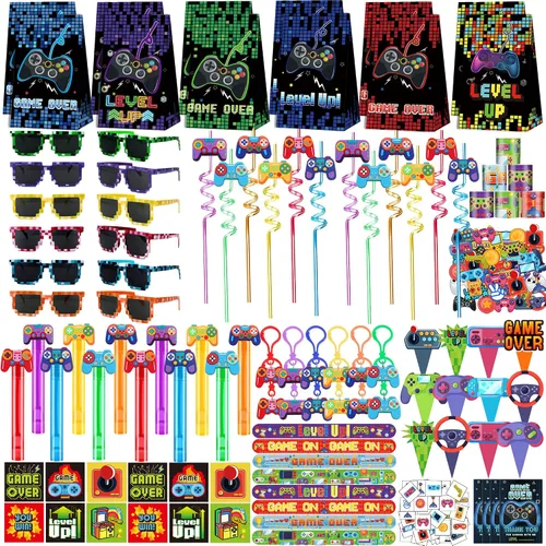 Vista 8 de 358 piezas de suministros de decoración para fiestas de Navidad, bolsa de dulces, rellenos de calcetines de piñata a granel, juguete de caja
