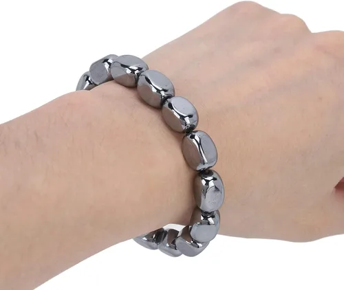Vista 2 de Terahertz - Collar de piedra de energía, de moda, con cuentas naturales elásticas sueltas, para mujeres y hombres
