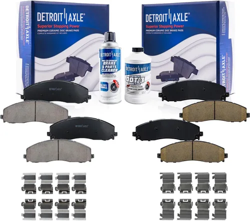 Vista 49 de Detroit Axle - Pastillas de Freno Traseras de Cerámica Izquierda Reemplazo de Pinza para Silverado Sierra Suburban 1500 Tahoe Yukon Escalade ESV EXT