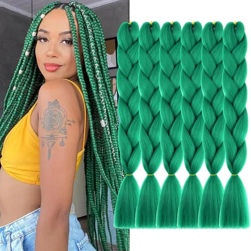 Vista 38 de Beige (613#) 6 paquetes de cabello trenzado de 24 pulgadas, de fibra sintética, sin picazón, extensiones de cabello para trenzar jumbo, textura
