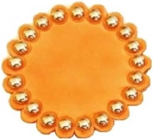 Vista 2 de Juego de 2 piezas Roseta de cuero Conchos 1 1/2″ con manchas