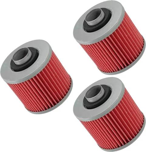 Vista 3 de Caltric Paquete de 3 filtros de aceite compatibles con Yamaha Xtz750 Xtz-750 Super Tenere 750 754 1989-1997