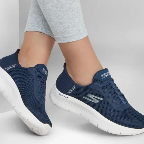 Vista 5 de Skechers Go Walk Flex Grand Entry para mujer Azul marino/Blanco