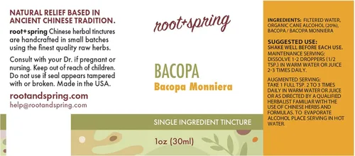 Vista 2 de Bacopa - Bacopa Monniera - Tintura de hierbas (extracto líquido)
