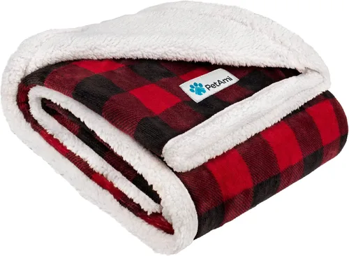 Vista 24 de PetAmi Manta para perros pequeños y medianos, manta de cama para mascotas, gatos, cachorros, gatitos, funda de vellón para muebles, protector