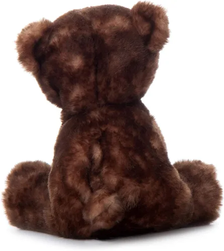 Vista 4 de The Petting Zoo Peluche de oso marrón, regalos para niños, animales salvajes del zoológico Onez, juguete de peluche de oso marrón de 9 pulgadas