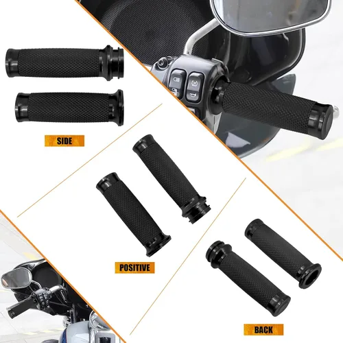 Vista 6 de Motorcycle Electronic Throttle Handlebar Grips for 1" 25mm Handle Bars Universal Fit for Harley Touring Dyna Softail Sportster XL 883 1200