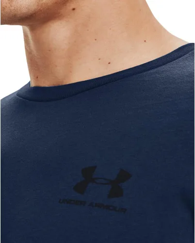 Vista 5 de Under Armour Colorblock - Camiseta deportiva para hombre, marino