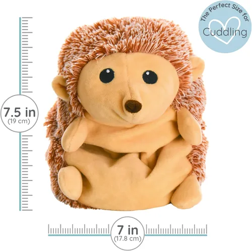 Vista 5 de Warm Pals Harley Hedgehog, felpa pesada para microondas, calentada