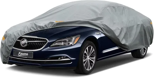 Vista 248 de Kayme Funda de Coche de Servicio Pesado Impermeable para Todo Tipo de Clima, Ajuste Personalizado para Tesla Model S, Cubierta Exterior Completa