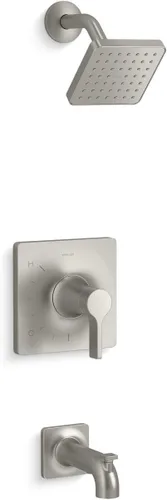 Vista 4 de KOHLER TS28127-4G-BL Venza Rite-Temp - Kit de molduras para bañera y ducha, 1.75 GPM, negro mate