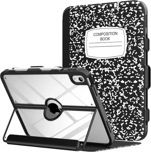 Vista 23 de MoKo Funda para iPad (A16) de 11ª/10ª generación con soporte para lápices A-Azul marino