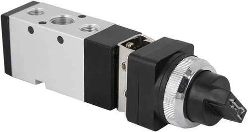 Vista 5 de Msv86522-Tb Válvula de interruptor de válvula de botón mecánico de 5 vías de 2 posiciones para sistema neumático Válvula de botón mecánica de 5 vías
