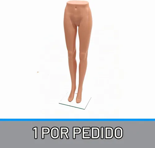 Vista 5 de SSWBasics Forma de pata de maniquí de plástico para mujer, altura 43 pulgadas, con base, plástico de medio cuerpo