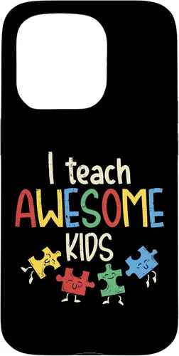 Vista 14 de iPhone 16 I Teach Awesome Kids Autismo Educación Especial Estuche para Maestro