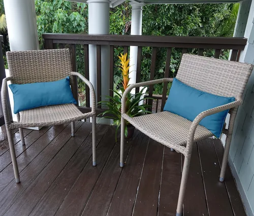 Vista 87 de Funda de almohada lumbar de tela de poliéster para interiores y exteriores, impermeable, rectangular, para todo tipo de clima, para muebles