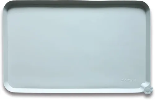 Vista 18 de Hoki Found - Bandeja de silicona para comederos de perros y gatos, tapetes impermeables para comida y agua, color caramelo