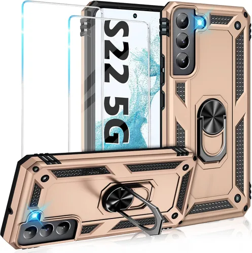 Vista 25 de Funda para Samsung Galaxy S21 5G resistente con protector de pantalla integrado, armadura dura, funda anticaída militar para Samsung S21 5G 6.2 2021
