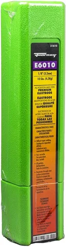 Vista 6 de Forney 31610 E6010 Varilla de soldadura, 1/8 pulgadas, 10 libras Heavy-duty 10-pound pack of 1/8-inch stick electrodes. Engineered for deep