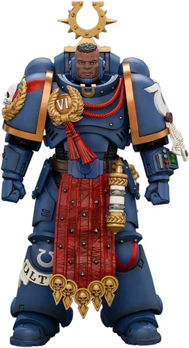 Vista 25 de JOYTOY 1/18 Warhammer 40,000 Figura de acción Black Templars The Emperors Champion Rolantus Collection