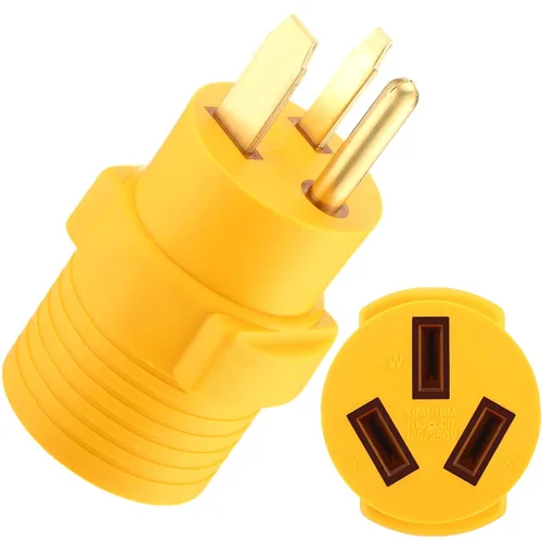 Vista 16 de Kanayu Adaptador de Secadora de 30 Amperios Compatible con Nema 6-50p a 10-30r Adaptador de Enchufe Macho de 3 Clavijas a Receptáculo Hembra de 3