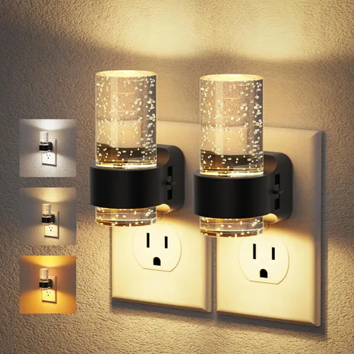 Vista 54 de JandCase Motion Sensor Night Light, Bubble Night Lights Plug into Wall