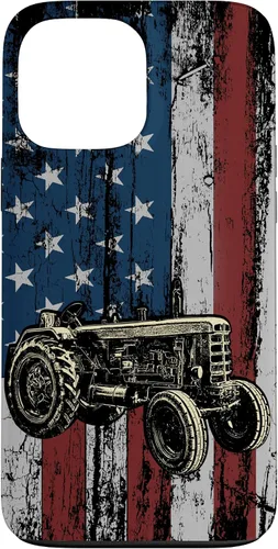 Vista 24 de Patriotic Tractor American Flag Tractor Farm Gift Farmer Case for iPhone 17