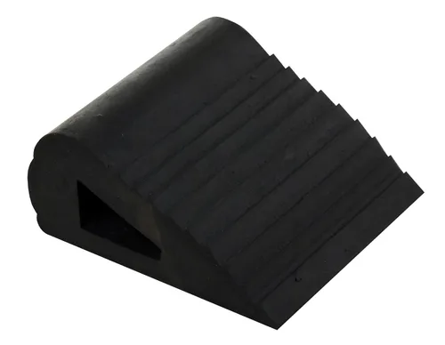 Vista 2 de Vestil RBW-3 Cuña triangular de goma industrial de 6-1/2 pulgadas x 6 pulgadas x 3 pulgadas, color negro