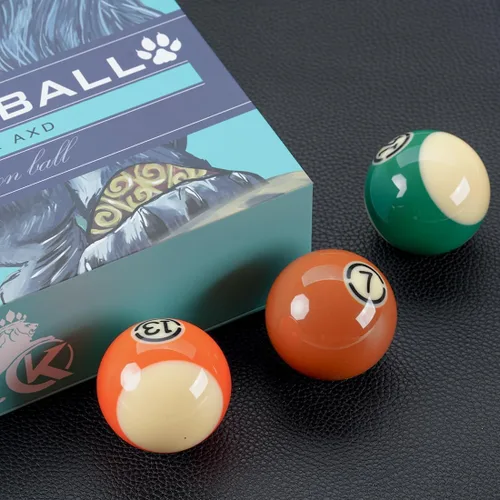 Vista 7 de KONLLEN Juego de bolas de billar de resina fenólica de 2-1/4 pulgadas, tamaño reglamentario, juego de bolas de billar, accesorios para mesa