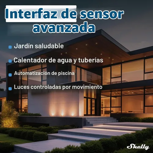 Vista 6 de Shelly Plus Uni Módulo inteligente operado por Wi-Fi y Bluetooth con contactos secos Automatización del hogar Compatible con Alexa y Google