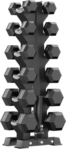 Vista 22 de Hex Dumbbell Sets with Rack, 85-560lb Dumbbell Weight Set & Storage Rack