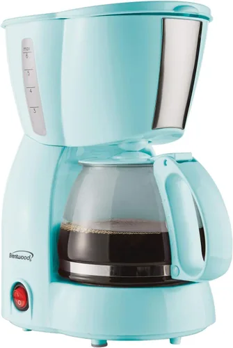 Vista 8 de Brentwood TS-213BL - Cafetera de 4 tazas, color azul