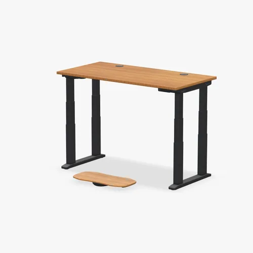Vista 19 de UPLIFT DESK Bamboo Curve - Escritorio eléctrico de pie V2 (60 x 30 pulgadas), escritorio de pie ajustable de 4 patas, teclado avanzado, ojales