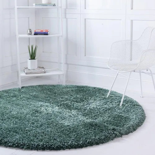 Vista 18 de Rugs.com - Alfombra de la colección Infinity, alfombra de pelo mullido sólida de 2 x 3 pies, color azul Egeo, perfecta para salas de estar