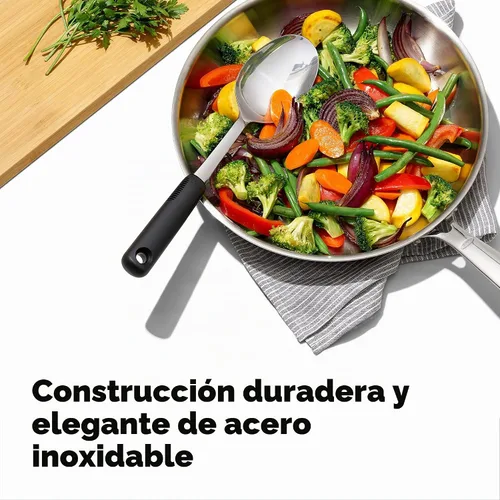 Vista 3 de OXO Good Grips - Juego de utensilios de cocina de acero inoxidable para preparar y servir, 6 piezas