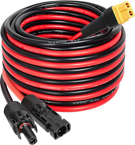 Vista 18 de MOOKEERF Cable de extensión solar a XT60 10AWG 3FT conector solar a XT60 Cable adaptador para panel solar a estación de energía portátil Generador