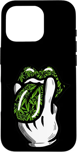 Vista 20 de Lick Smoke Weed Leaf Pattern Marihuana 420 Cannabis Pot Gift Case para iPhone 17