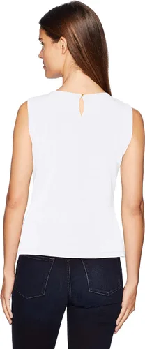 Vista 2 de Calvin Klein Camisola con cuello plisado para mujer