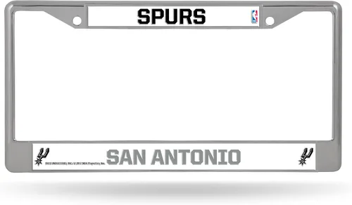 Vista 9 de Rico Industries NBA Basketball Premium 12" x 6" Chrome Frame with Plastic Inserts - Car/Truck/SUV Automobile Accessory