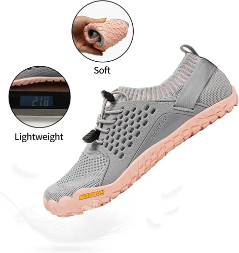 Vista 3 de NORTIV 8 Zapatos de agua de secado rápido para mujer, sensación de pies desnudos, para deportes acuáticos, para la playa o la piscina, para nadar