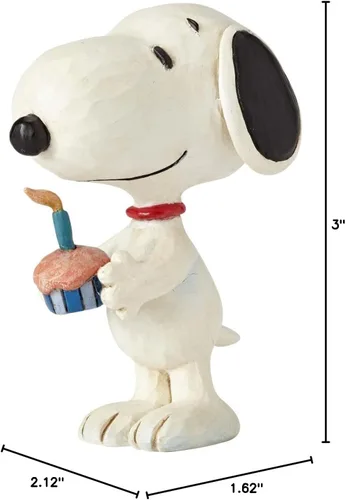 Vista 7 de Peanuts by Jim Shore Snoopy - Mini figura de cumpleaños