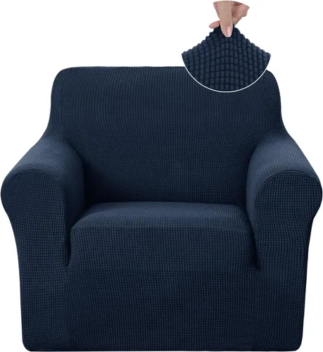 Vista 106 de U-NICE HOME Funda para sofá biplaza elástica, cubierta para sofá, funda para sillón, protector de muebles para sofá con 2 cojines, funda para sofá