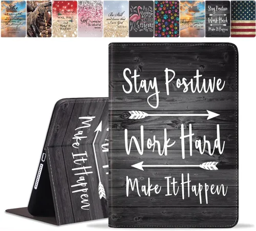 Vista 8 de Funda para Samsung Galaxy Tab A8 de 10.5 pulgadas (SM-X200/X205/X207), funda delgada de piel sintética con función de encendido y apagado automático