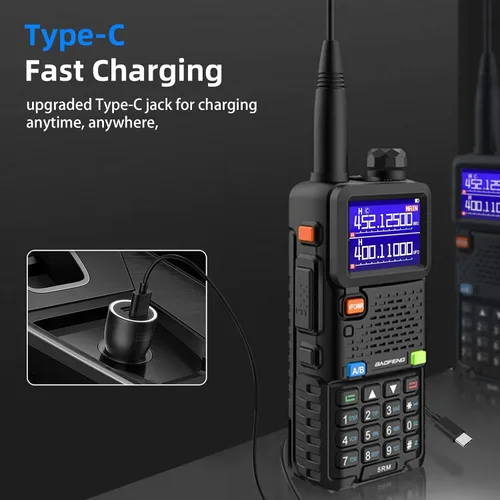 Vista 16 de Baofeng Radio UV-5RM Radio de Jamón de mano UV5R Walkie Talkies de largo